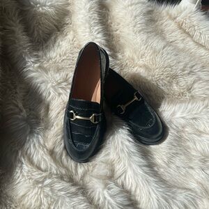Madewell Black Croc Loafers NIB